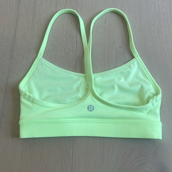NEON GREEN LULULEMON Y BRA - Picture 2 of 4